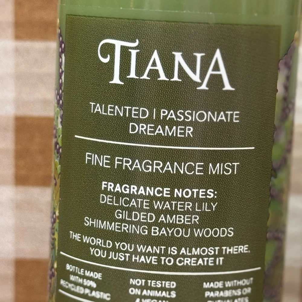 NEW B&BW Tiana Fragrance and Body Cream Set, Disney Princess Collection